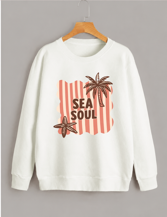 Sea Soul Sweatshirt - Off White