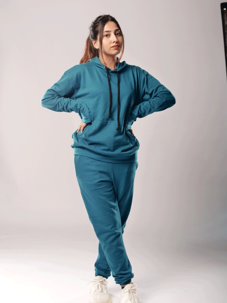 Teal Blue Hoodie Coord Set - Winters