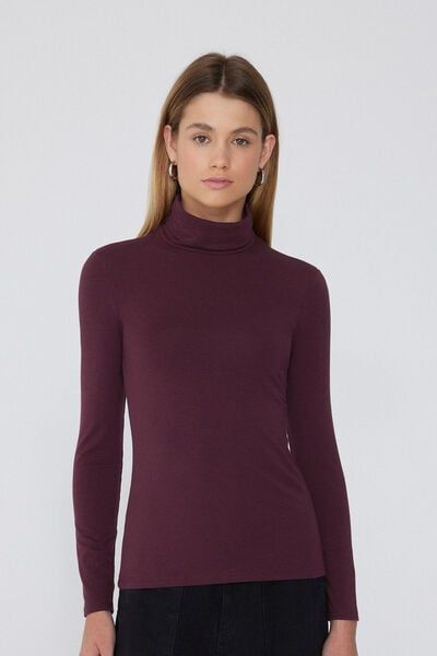 Plum Turtle Neck for Women