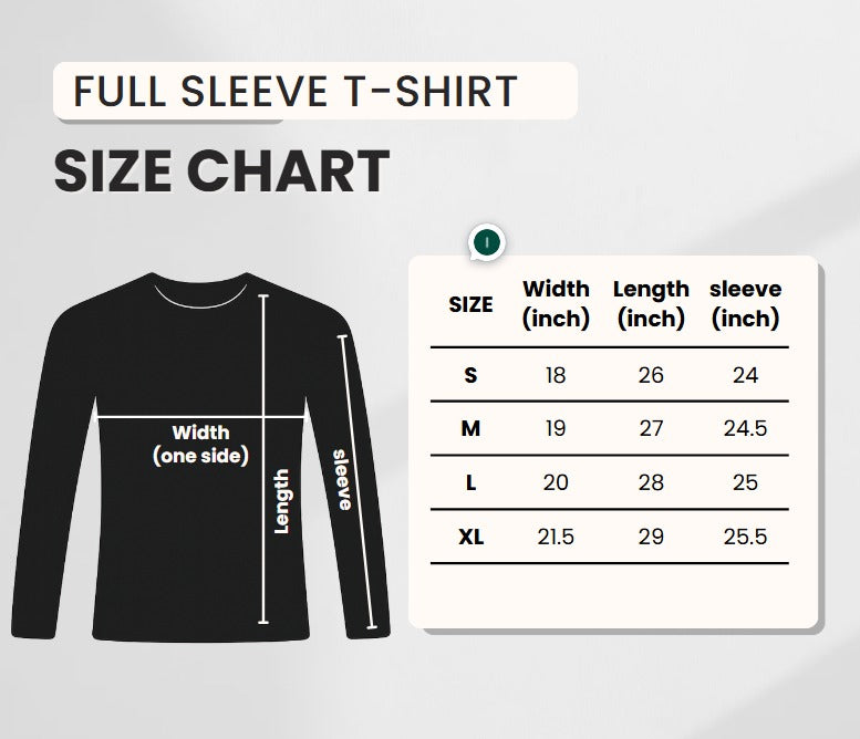 Black Full Sleeve Tshirt