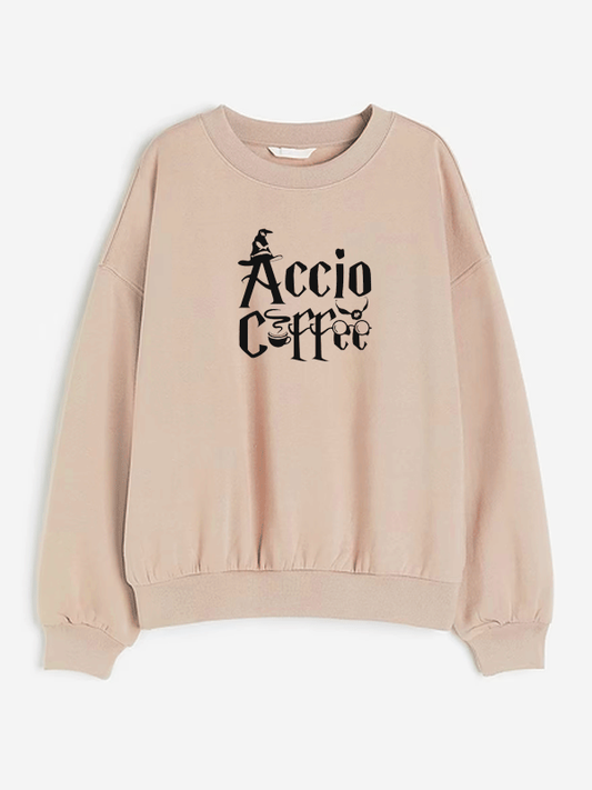 Accio Coffee Sweatshirt - Cream Beige