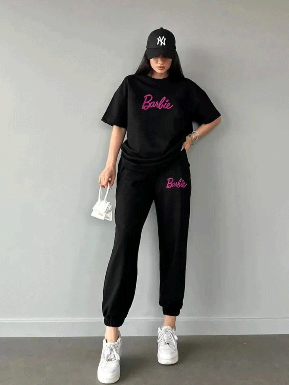 Barbie Drop Shoulder Tracksuit