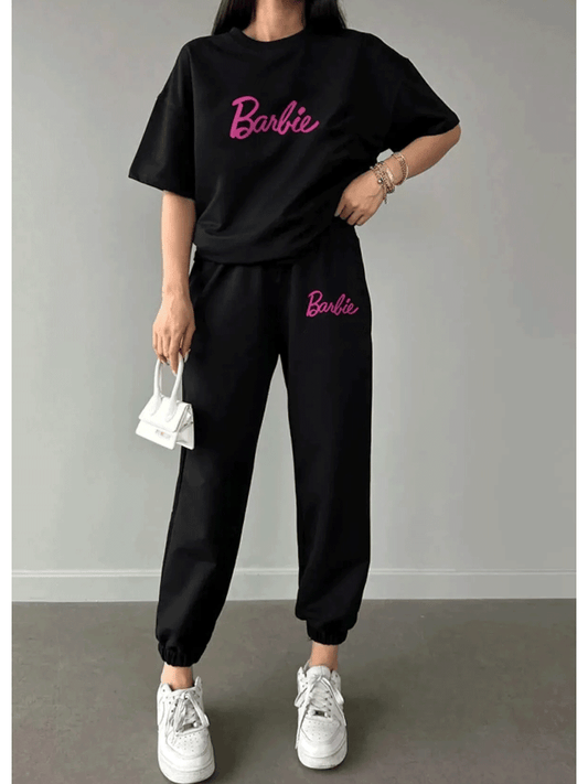 Barbie Drop Shoulder Tracksuit