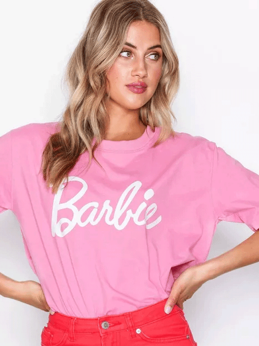 Barbie Oversized Tshirt- Pink