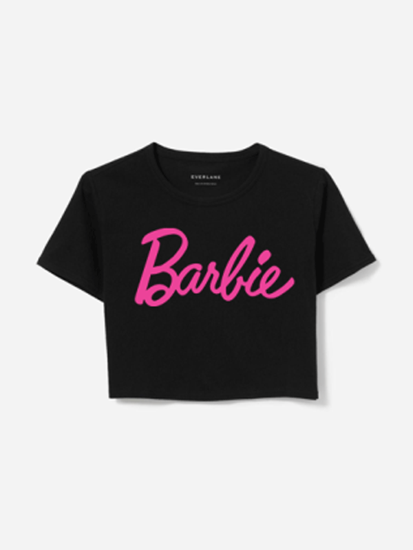 Black Barbie Crop Tshirt