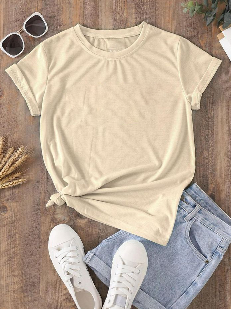 Beige Basic Tshirt
