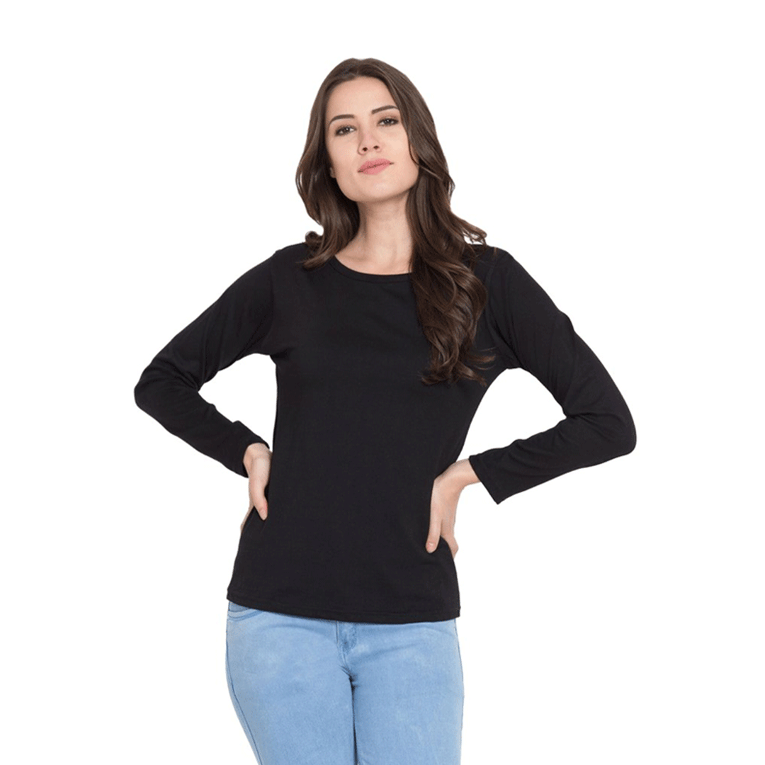 Black Full Sleeve Tshirt