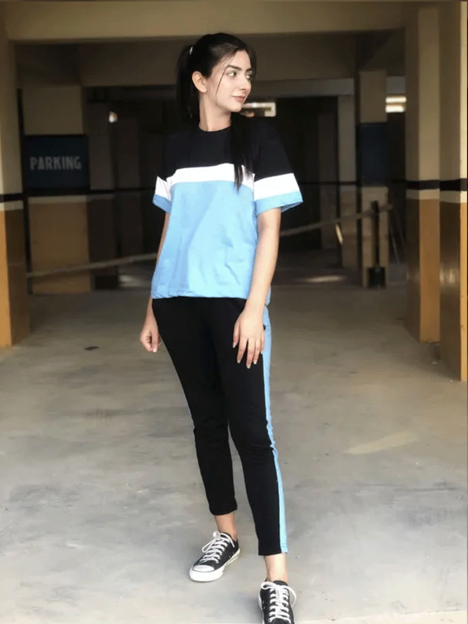 Blue Panel Tracksuit