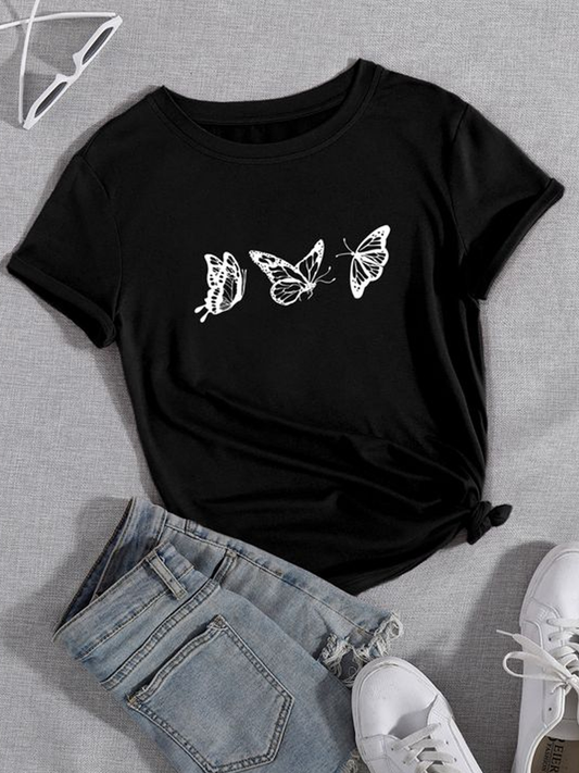 Butterfly Tshirt - Black
