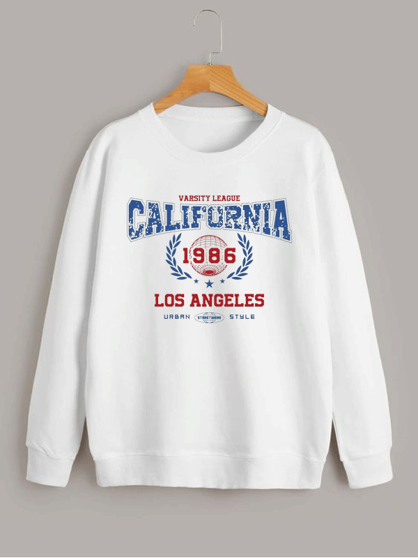 California 1986 Sweatshirt - White