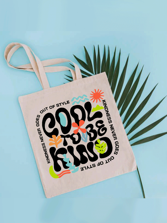 Cool to be Kind Tote Bag - Off White