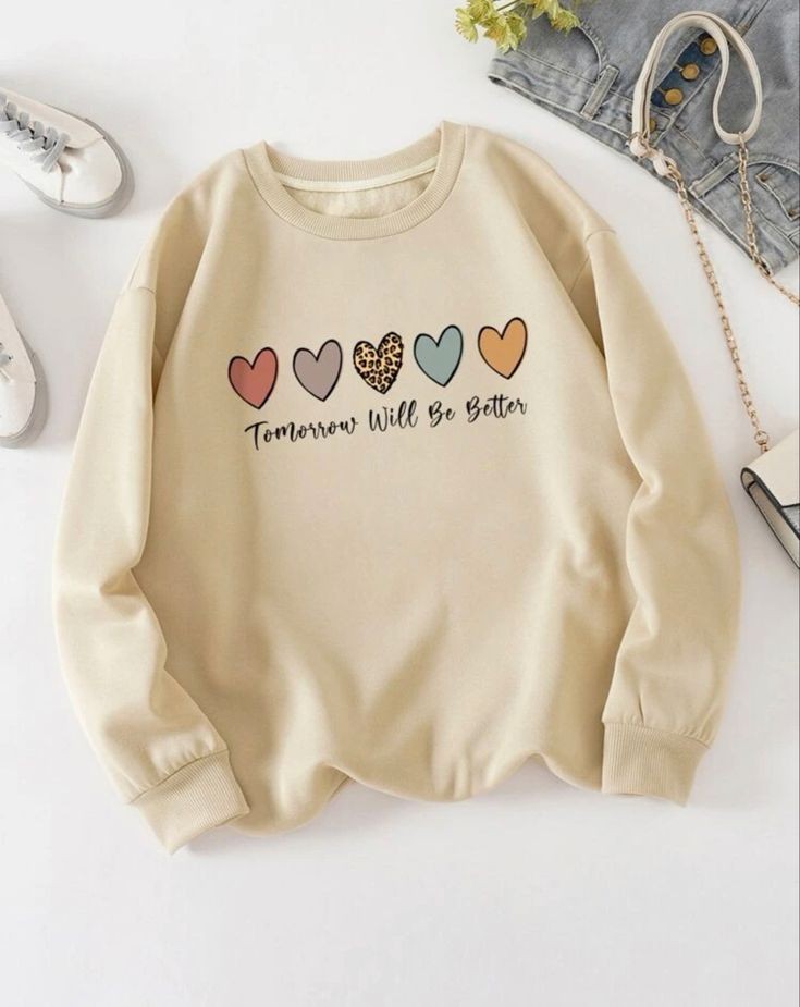 Tomorrow will be Better Sweatshirt - Beige