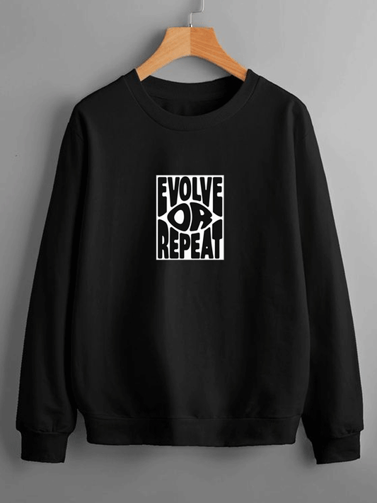 Evolve or Repeat Sweatshirt - Black