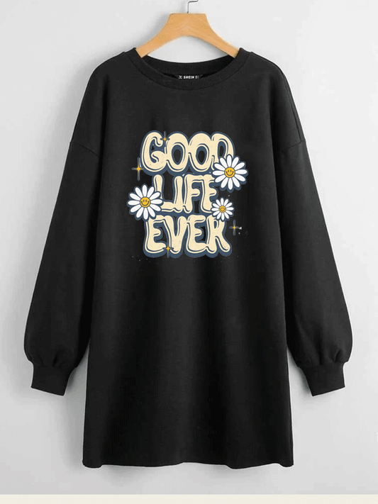 Good Life Long Sweatshirt - Black