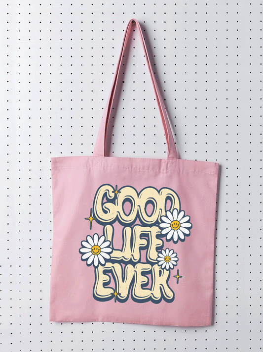 Good Life Tote Bag - Pink