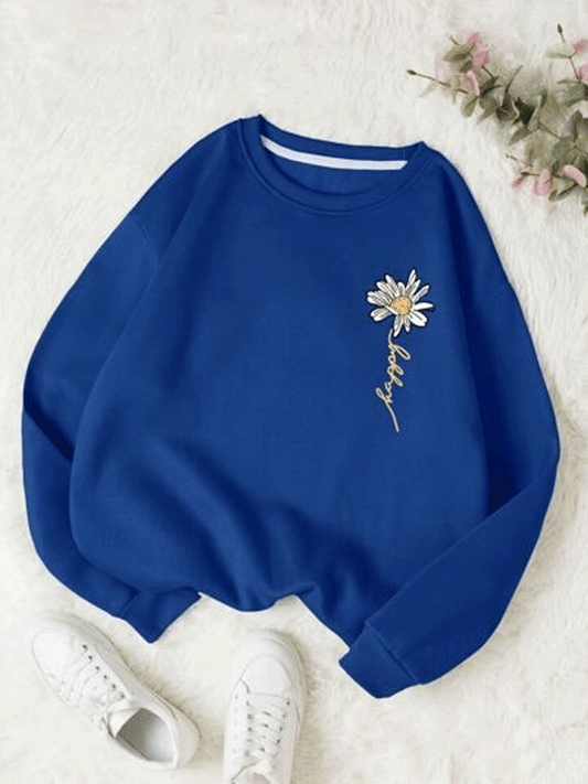 Happy Sweatshirt - Royal Blue