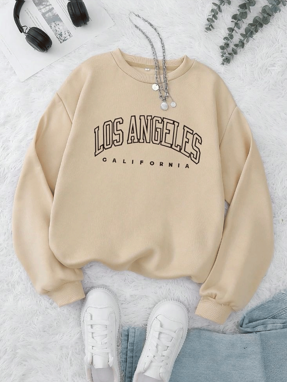 Los Angeles Sweatshirt - Beige