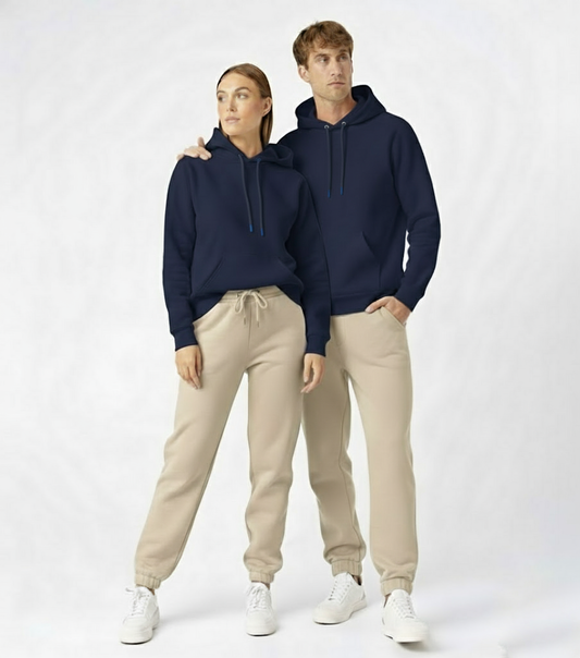 Solid Navy Beige Tracksuit