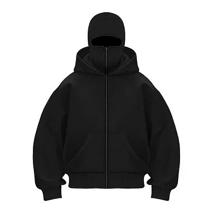Balaclava Ninja Zipper Hoodie