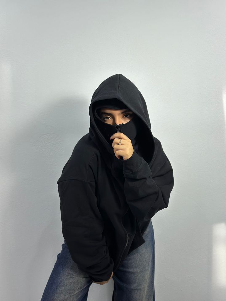 Balaclava Ninja Zipper Hoodie