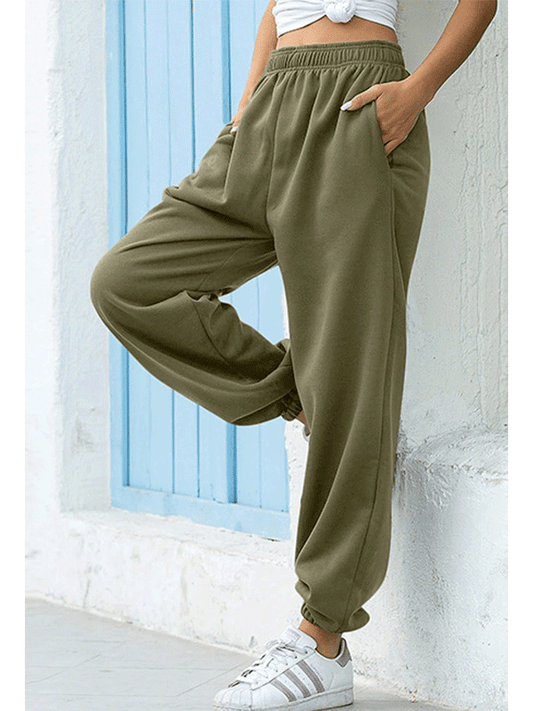 Olive Sweatpants for Winters