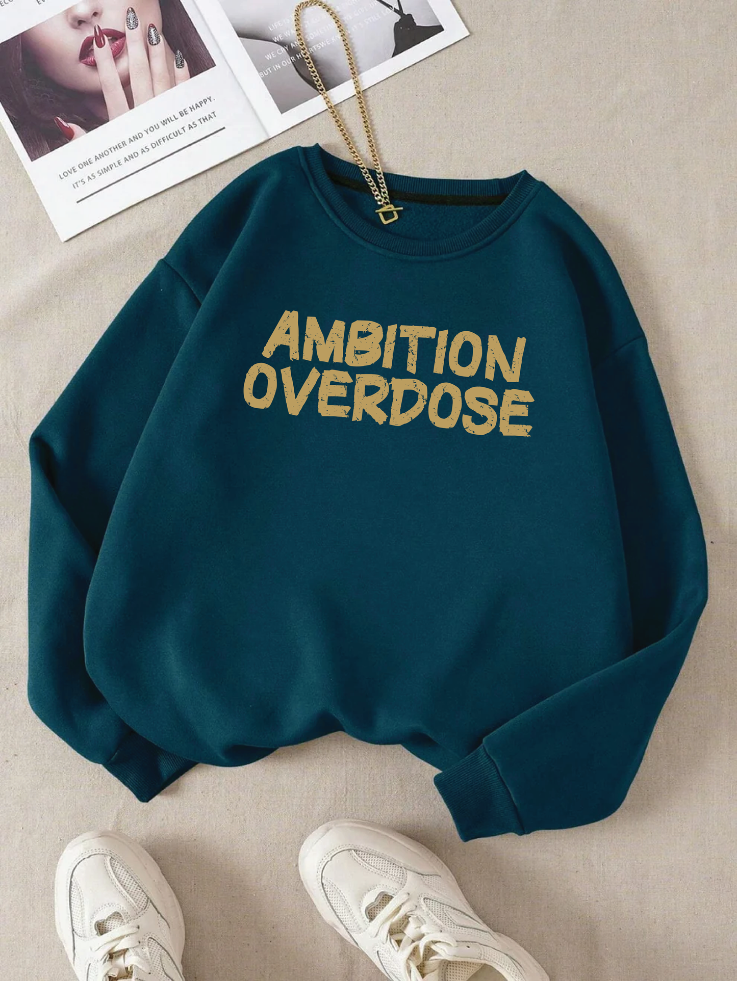 Overdose Sweatshirt - Petroleum Blue
