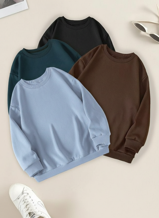 Pack Of 3 - Basic Sweatshirts