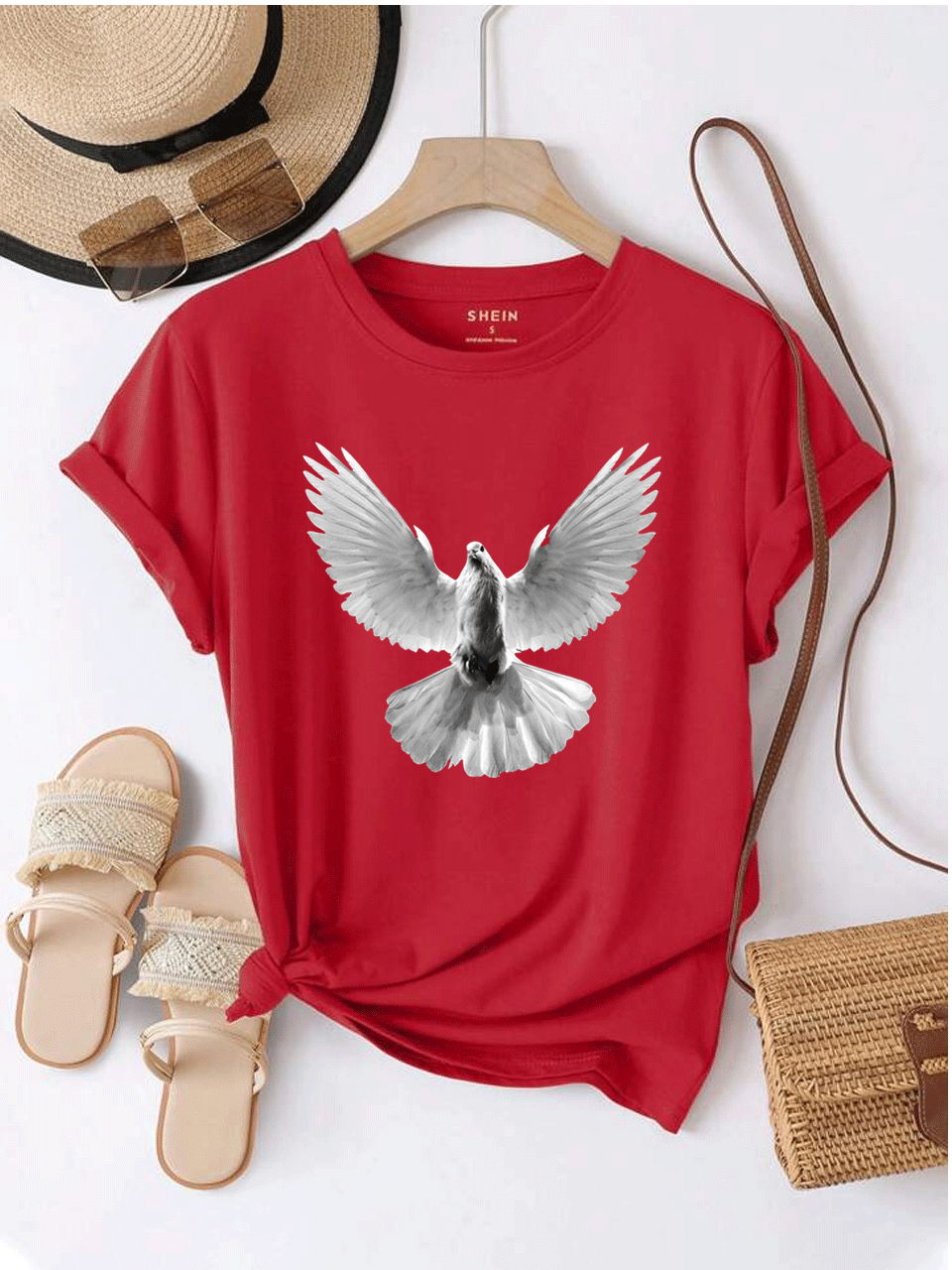 Pigeon Tshirt - Red