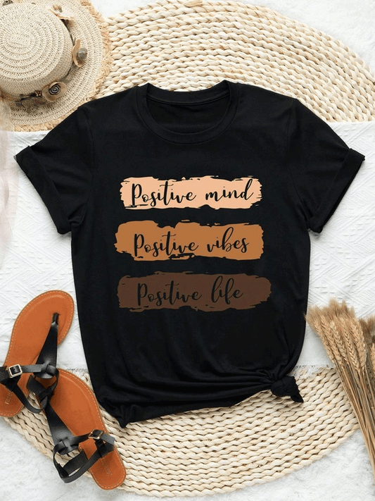 Positive Mind Tshirt - Black