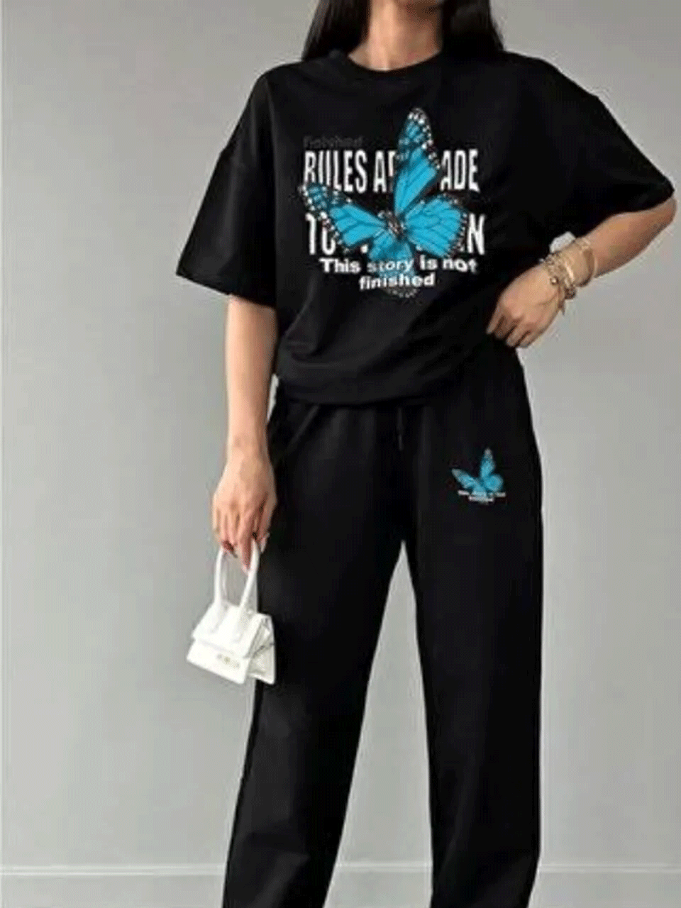 Rules are Meant to be Broken Drop Shoulder Tracksuit