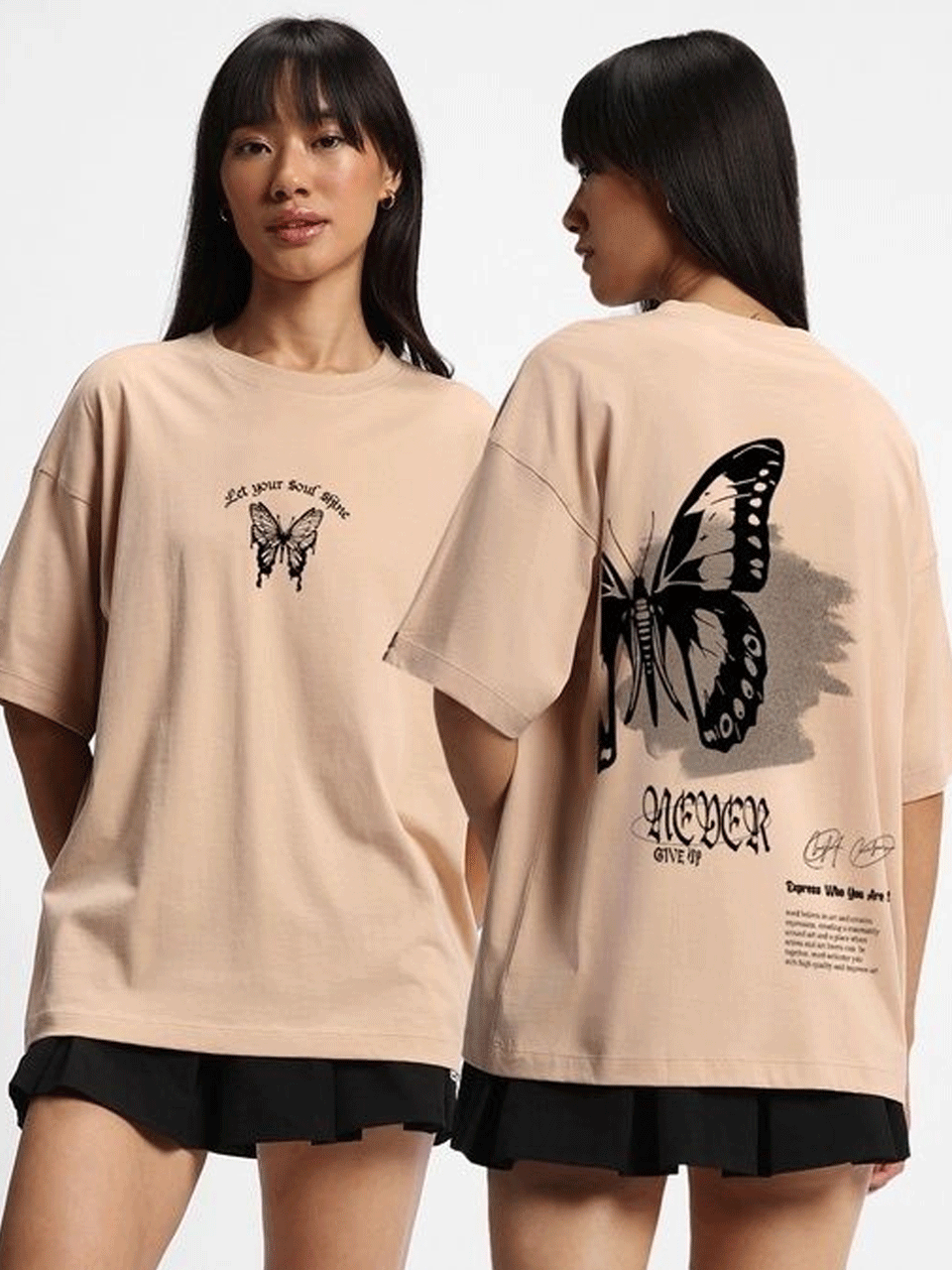 Let your Soul Oversized Tshirt - Skin
