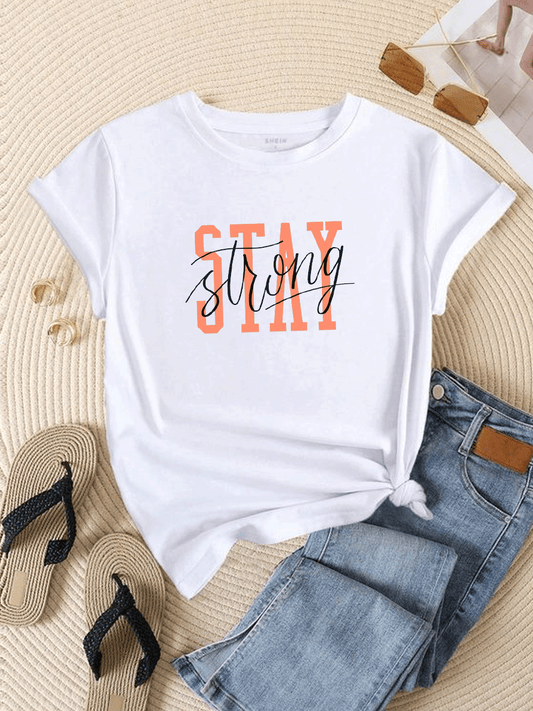 Stay Strong Tshirt - White