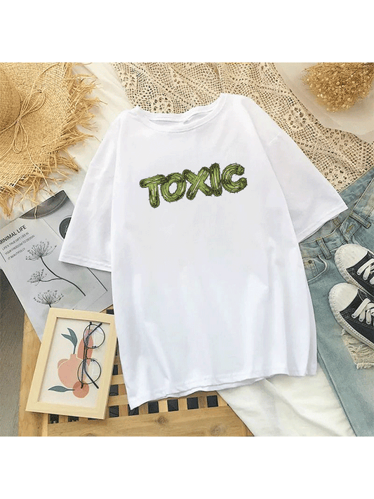 Toxic oversized Tshirt - White