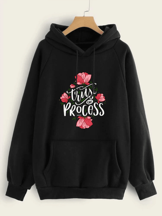 Trust the Process Hoodie - Black