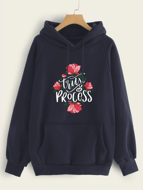 Trust The Process Navy Hoodie