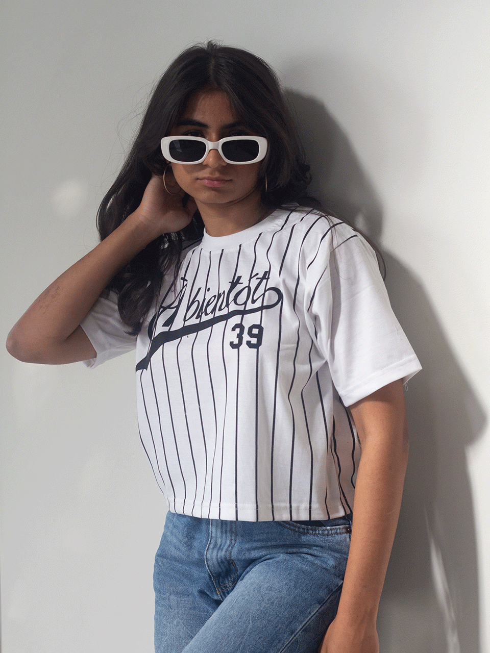 White Abiento 39 Crop Tshirt